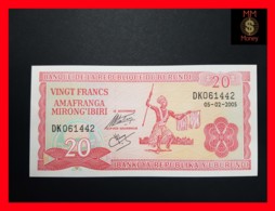 BURUNDI 20 Francs 5.2.2005  P. 27  UNC - Burundi