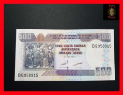 BURUNDI 500 Francs 1.9.2011  P. 45  UNC - Burundi