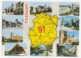 {79777} 91 Essonne , Carte Et Multivues ; Longjumeau , Savigny Sur Orge , Massy , Limours , Corbeil Essonnes , Brunoy - Cartes Géographiques