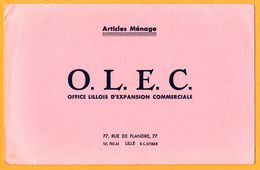 BUVARD - Articles De Ménage - O.L.E.C. - Office Lillois D'Expansion Commerciale 77, Rue De Flandre Lille - Waschen & Putzen