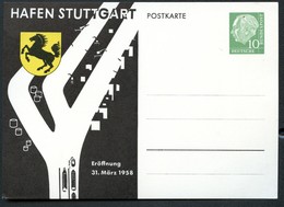 Bund PP8 D2/005 STUTTGART HAFEN WAPPEN 1958  NGK 10,00€ - Private Postcards - Mint