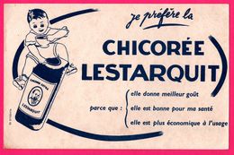 BUVARD - Chicorée LESTARQUIT - Chicorée Extra - Petit Garçon - Illustration Puybelle - Kaffee & Tee