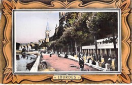 ** Lot De 2 Cartes ** 65 - LOURDES - CPSM Dentelée Format CPA - Hautes Pyrenées - Lourdes