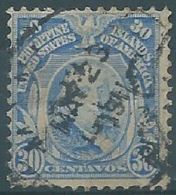 VERINIGTE STAATEN ETATS UNIS USA 1909 Possessions Philippines Franklin 30 Cent Blue - Filippijnen