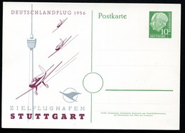 Bund PP8 C2/001-1 DEUTSCHLANDFLUG ZIELFLUGHAFEN STUTTGART 1956  NGK 25,00€ - Privé Postkaarten - Ongebruikt