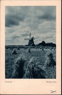 !  Ansichtskarte Windmühle, Windmill, Moulin A Vent, Erntezeit, Heuschober, Lettland, Latvia - Letland