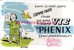 16- JARNAC -GUY JOUFFRIAULT- BUVARD ASSURANCES VIE AU PHENIX-ASSURANCE- AVIATEUR AVIATION AVION-PARIS - Banque & Assurance