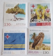 Aruba 2018, Tree, Flag, Owl, Carnaval, 4val - Francobolli