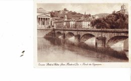 ITALY1938  - VINTAGE POSTCARD - PIEMONTE-TORINO -PONTE DI PETRA-GRAN MADRE DI DIO-E MONTE DEI CAPUCCINI  NON LUCIDA INVI - Bridges