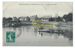 Chateauneuf-sur-Sarthe - Les Quais Et La Calle - Chateauneuf Sur Sarthe