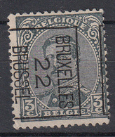 BELGIË - PREO - 1922 - Nr 63 B (KANTDRUK + 50%) - BRUXELLES 1922 BRUSSEL - (*) - Typos 1922-26 (Albert I.)