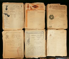 LOT 500 FACTURES ORIGINALES 1930 JOUETS POUPEES PELUCHES VOITURES JEUX SPORTS AUTOMATES AVIONS  BATEAUX  LA BAULE - Jouets Anciens