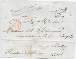 1855 - ENVELOPPE En FRANCHISE Avec MARQUE Du DIRECTEUR GENERAL De L'ADMINISTRATION DES CULTES => AIX EN PROVENCE - Frankobriefe