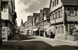 KIRCHHEIM Unter Teck, Marktstrasse, VW Käfer Beetle Auto (1960) AK - Kirchheim