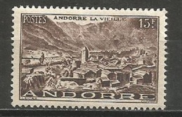 French Andorra,Definitive 15 F 1951.,MNH - Unused Stamps