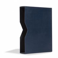 Schutzkassette Für Einsteckbuch LEDER, Blau - Autres & Non Classés