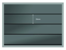 PRINZ SYSTEM Steckkarten 210 X 148 Mm Mit 4 Streifen, 50 Stück - Verzamelmapjes