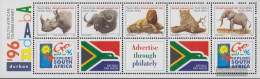 South Africa 993A-997A Sheetlet (complete Issue) Unmounted Mint / Never Hinged 1996 Clear Brands: Wildlife - Ungebraucht