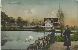 BAD OEYNHAUSEN, "Am Siel", Schwanenteich (1910s) AK - Bad Oeynhausen