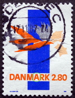 Denmark 1987  ERRORS AFA 877x  Red Dot Inside The Second A, (  Lot  A37 ) - Variedades Y Curiosidades