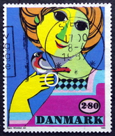 Denmark 1986  ERRORS AFA 849y    "fingernail" On The Long Finger(  Lot  A 682) - Variedades Y Curiosidades