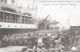 MILITARIA . REPRO . Débarquement Des Troupes Russes En France - Regiments