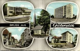 GÜTERSLOH, Hallenbad, Berliner Strasse, Verwaltungsgebäude, Krankenhaus 1965 AK - Gütersloh