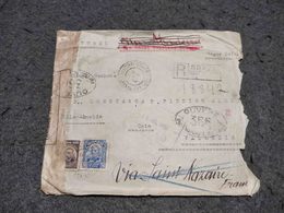 BRAZIL CIRCULATED COVER PARÁ TO LISBOA BY VAPOR GOIAZ W/ 386 CENSORED CANCEL REGISTERED 1917 - Covers & Documents