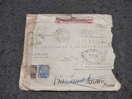 BRAZIL CIRCULATED COVER PARÁ TO LISBOA BY VAPOR GOIAZ W/ 386 CENSORED CANCEL REGISTERED 1917 - Briefe U. Dokumente