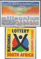 Südafrika 1244,1245 (kompl.Ausg.) Postfrisch 2000 Eintritt In Das Jahr, Lotterie - Nuovi