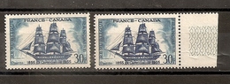 VARIETE  N 1035 ** - 1 TB BLEU VERT AU LIEU DE OUTREMER  COTE 200 EUROS   -TRES VISIBLE AU SCANN - Unused Stamps