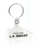 Porte Clefs, Clés, Pavillons J.P. Mallet ,87 ,LIMOGES , Haute Vienne,, 2 Scans ,  Frais Fr 1.95 - Porte-clefs