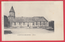 CPA-76-ALLOUVILLE-BELLEFOSSE  -L'Eglise - ** 2 SCANS** - Allouville-Bellefosse