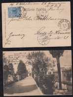 Brazil Brasil 1906 Picture Postcard 200R SANTOS URBNABA PM Paqueta To Stade Germany - Brieven En Documenten