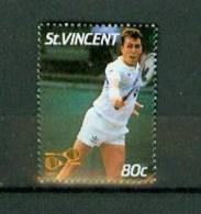 St Vincent 1987, 1V, Tennis,missing Ball, Ivan Lendl,Error,,MNH/Postfris,, (A3548) - Tennis