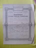 Lozère Saint Germain Du Teil 28 Mai 1920 Certificat D'études Primaires élémentaires Pauc Juliette - Diplômes & Bulletins Scolaires