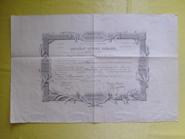 52 Chaumont 15 Juillet 1909 Certificat D'études Primaires Mr Georges Flammarion - Diplômes & Bulletins Scolaires