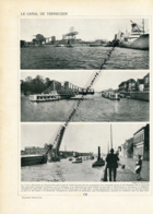 1929 : Belgique, Audenarde, L'Eglise De Pamele, Canal De Terneuzen, Selzaete, Ponts-levis... Page Originale Recto-verso - Collections