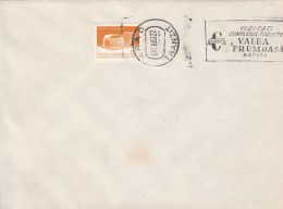 73324- WOODEN CARVED BOWL STAMP ON COVER, TOURISTIC COMPLEX SPECIAL POSTMARK, 1983, ROMANIA - Storia Postale