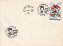 73326- CONSTANTIN BRANCOVEANU, KING OF WALLACHIA, STAMP AND SPECIAL POSTMARKS ON COVER, 1989, ROMANIA - Cartas & Documentos