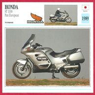 Honda ST 1100 Pan European. Moto De Tourisme. Japon. 1989. Une Exception Historique. - Sport
