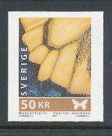 Sweden 2007 Facit # 2617 IIv. Picture Raster Leaning /. Printingcolor With Fluorescens. Butterflies,  MNH (**) - Unused Stamps