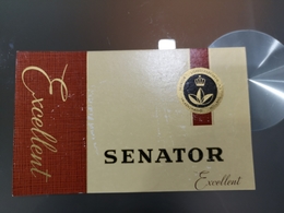 Rótulo De Tabaco Muito Antigo  Senator Original - Etiquetas