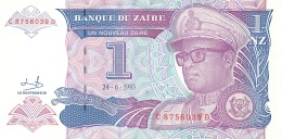 BILLET   ZAIRE  1 NOUVEAU ZAIRE - Zaïre