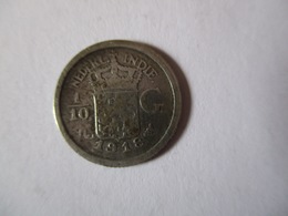 Dutch East Indies: 1/10 Gulden 1918 - Niederländisch-Indien