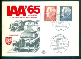 Deutschland Sonderkarte 1965 IAA '65 Mit Marken MI 429-430 - Covers & Documents