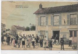 94 NOISEAU . La Place De La Mairie Très Animée En Couleur ,édit : Coll G Galland , écrite En 1908 , état Correct - Noiseau