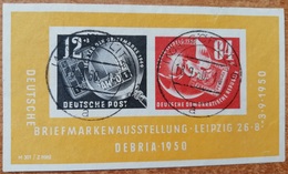 R434 - DDR - 1950 - MI:# BLOCK 7 - USED - GORLITZ 18-9-50. DEBRIA S/S- CV€:170.00 - 1950-1970