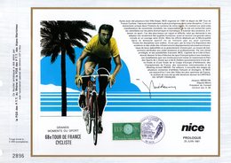 (Tirage 5000 Ex) "  TOUR DE FRANCE / LES ETAPES /  NICE " Sur Feuillet CEF Spécial. Parfait état - Ciclismo