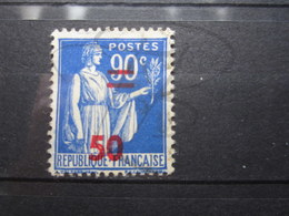 VEND BEAU TIMBRE DE FRANCE N° 482 , SURCHARGE DECALEE !!! (b) - Usados